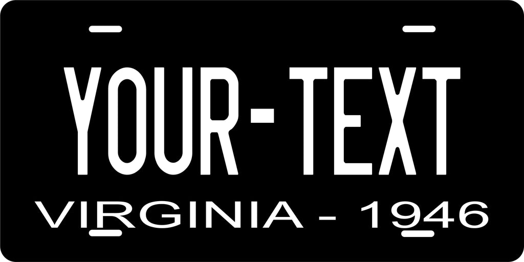 Virginia State 1946 License Plate Personalized Novelty Fun Car Bike Motorcycle