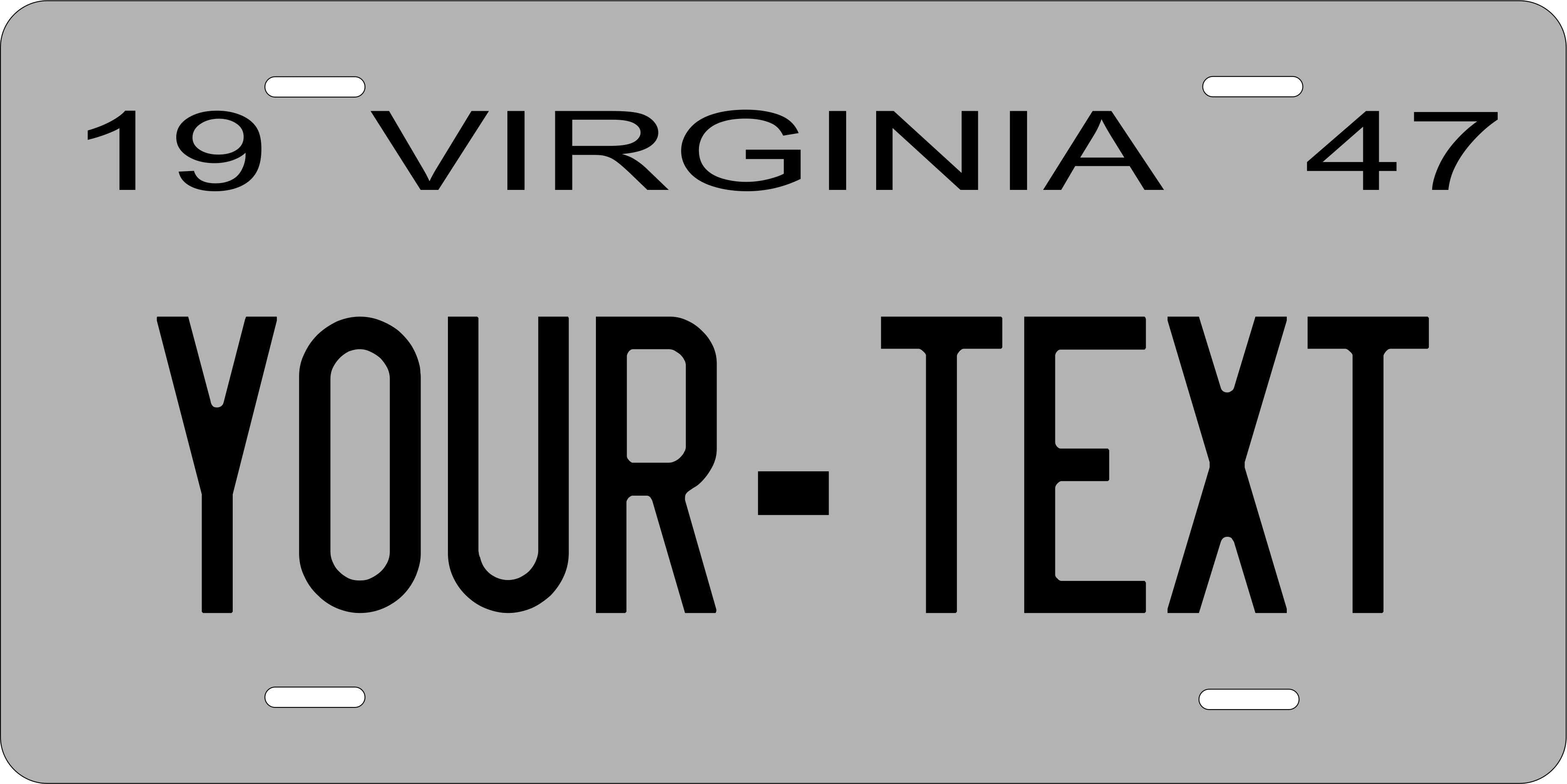 Virginia State 1947 License Plate Personalized Novelty Fun Car Bike Motorcycle