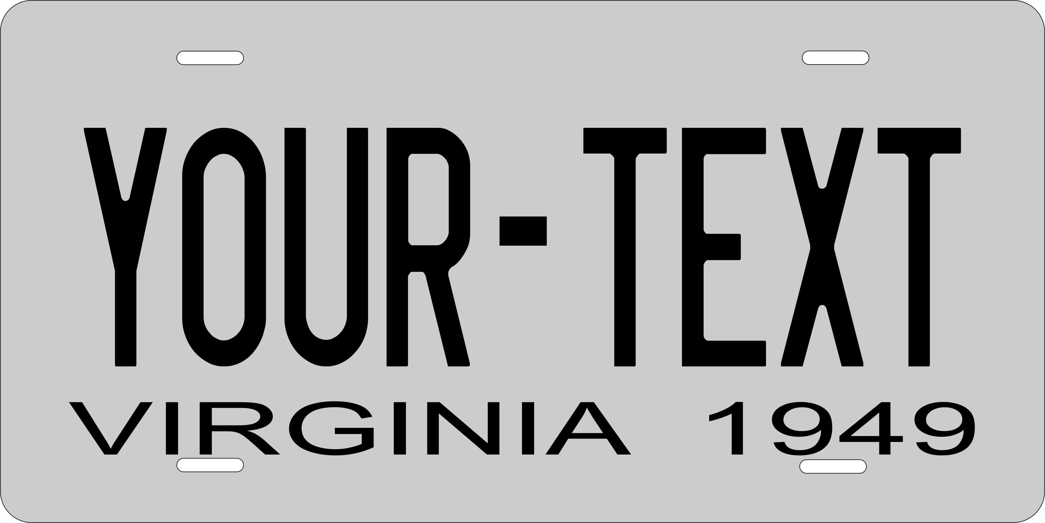 Virginia State 1949 License Plate Personalized Novelty Fun Car Bike Motorcycle