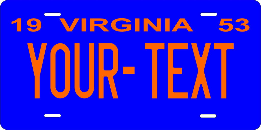 Virginia State 1953 License Plate Personalized Novelty Fun Car Bike Motorcycle