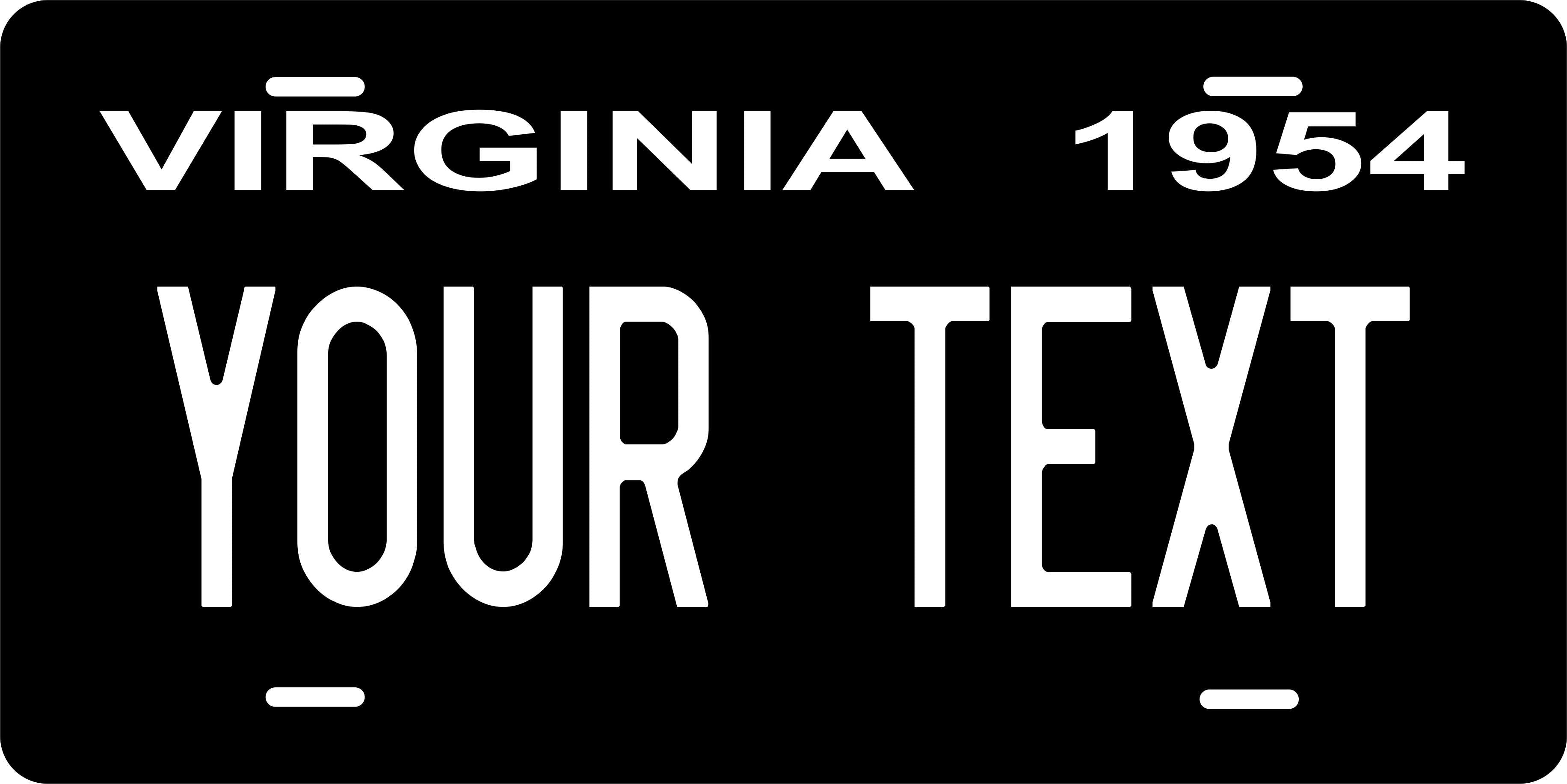 Virginia State 1954 License Plate Personalized Novelty Fun Car Bike Motorcycle