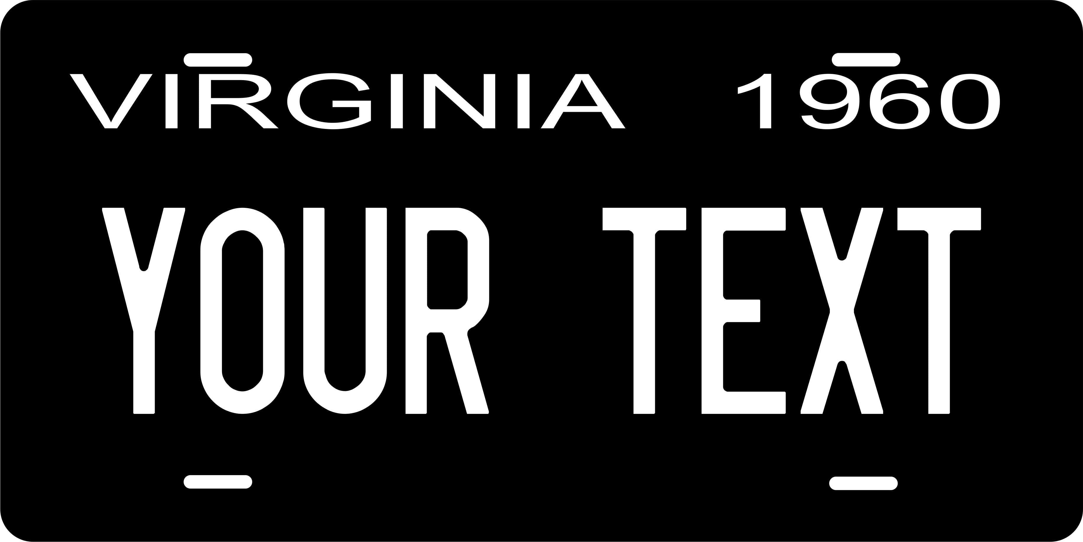 Virginia State 1960 License Plate Personalized Novelty Fun Car Bike Motorcycle
