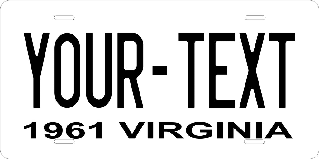 Virginia State 1961 License Plate Personalized Novelty Fun Car Bike Motorcycle