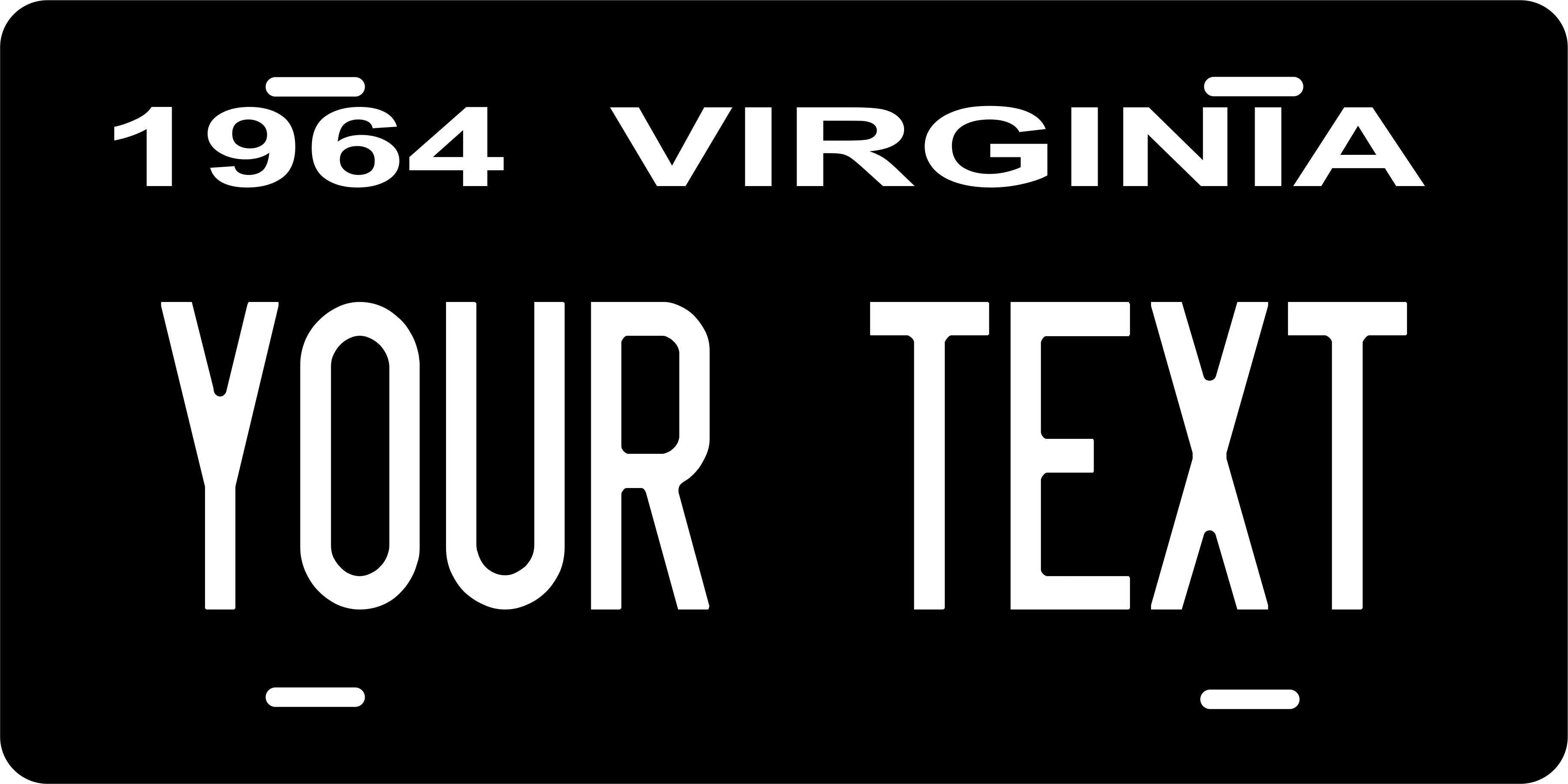 Virginia State 1964 License Plate Personalized Novelty Fun Car Bike Motorcycle