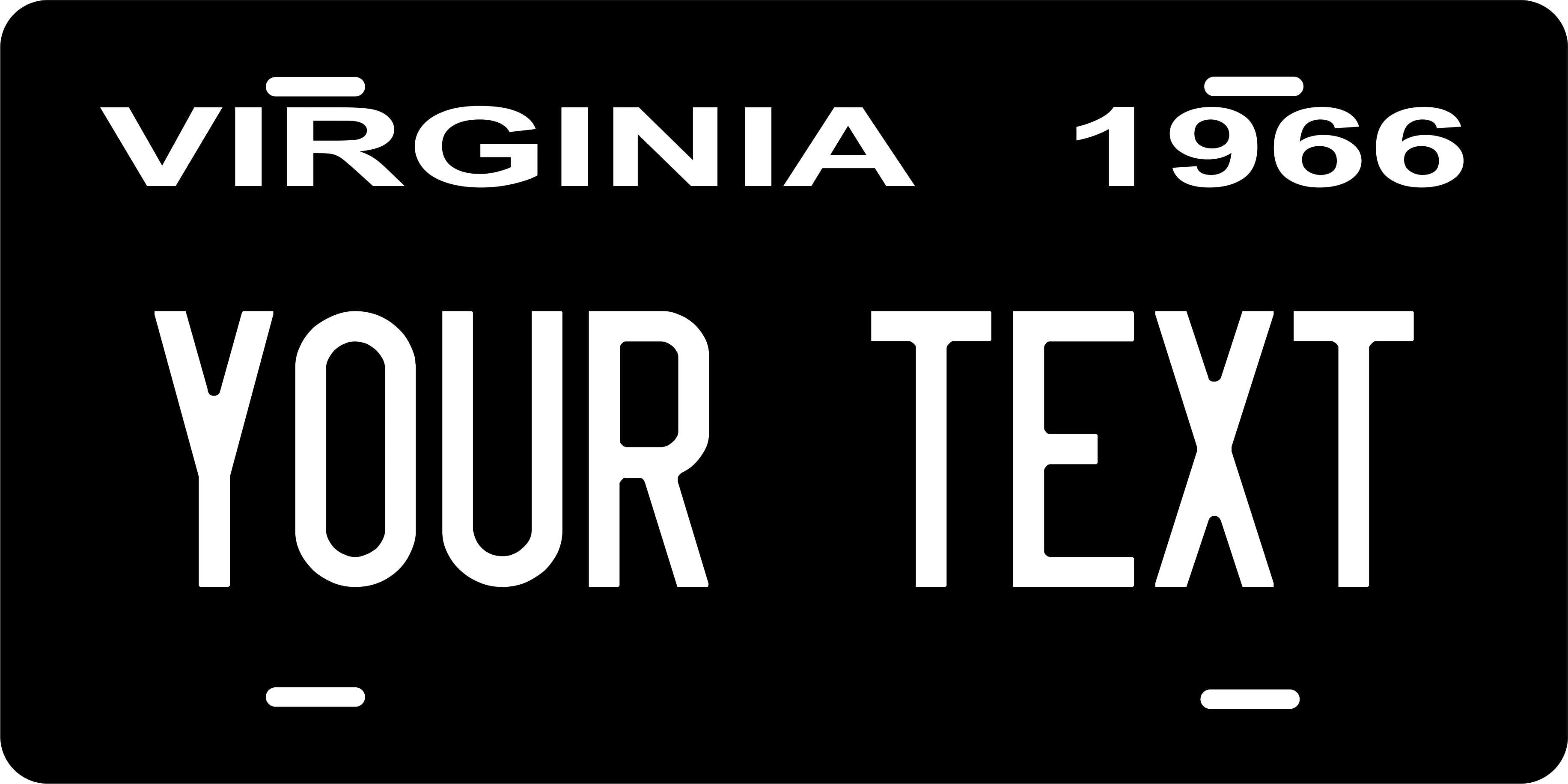Virginia State 1966 License Plate Personalized Novelty Fun Car Bike Motorcycle