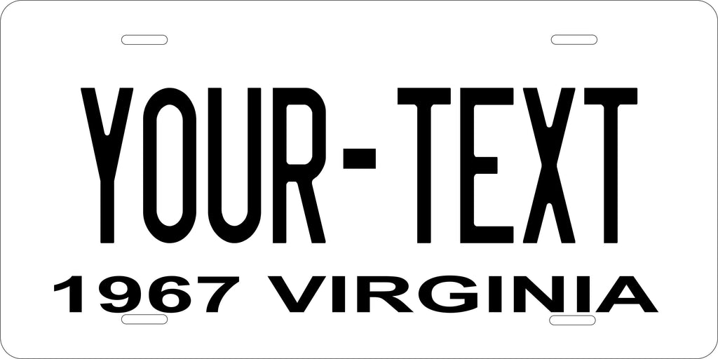 Virginia State 1967 License Plate Personalized Novelty Fun Car Bike Motorcycle