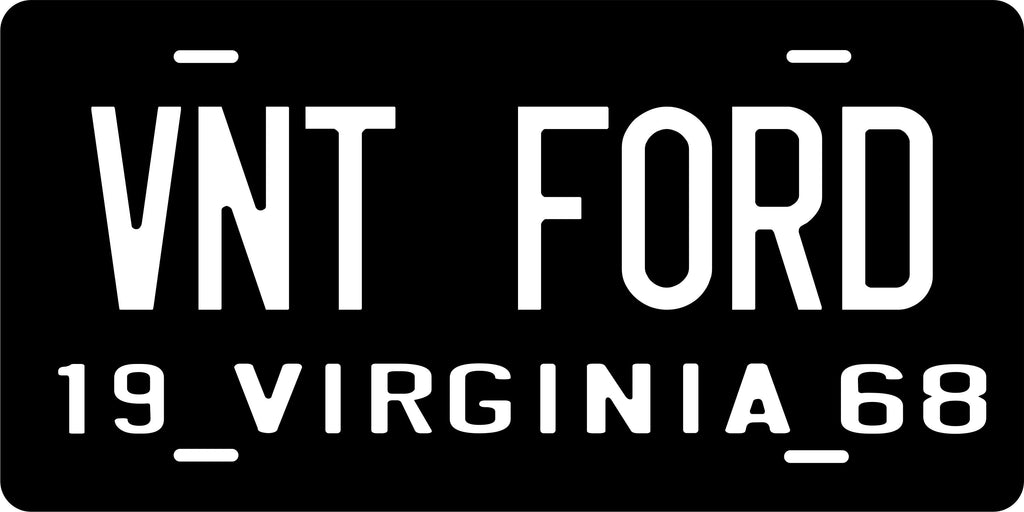 Virginia State 1968 License Plate Personalized Novelty Fun Car Bike Motorcycle