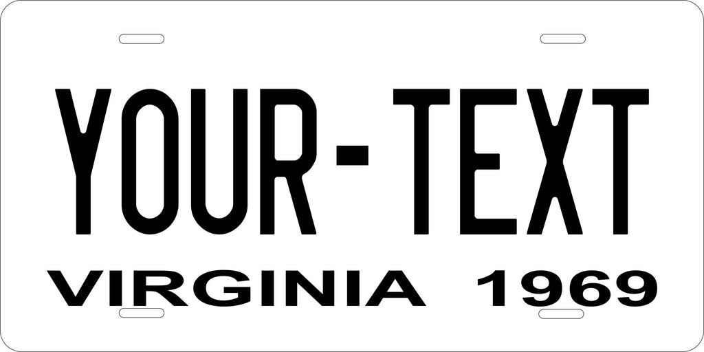 Virginia State 1969 License Plate Personalized Novelty Fun Car Bike Motorcycle
