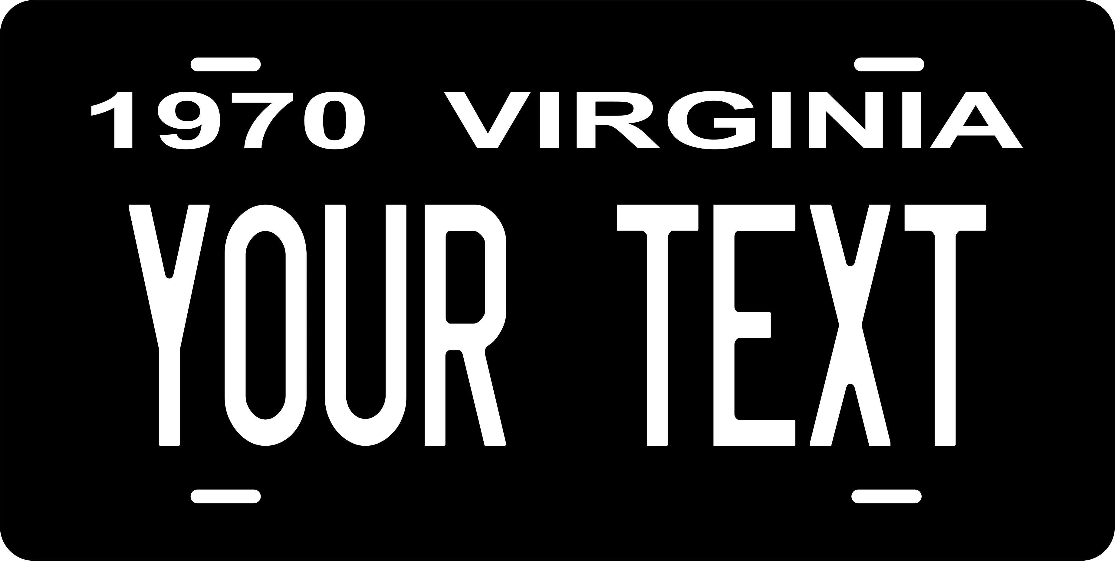 Virginia State 1970 License Plate Personalized Novelty Fun Car Bike Motorcycle