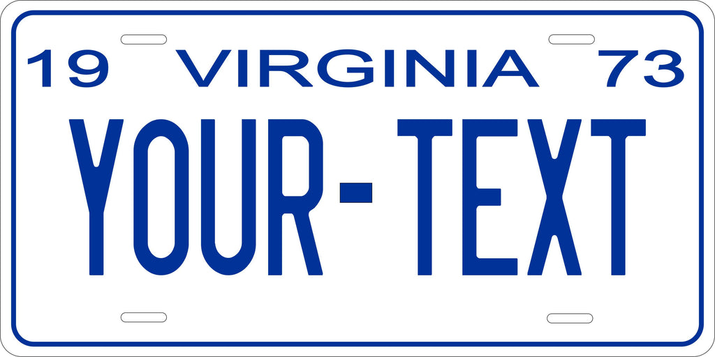 Virginia State 1973 License Plate Personalized Novelty Fun Car Bike Motorcycle