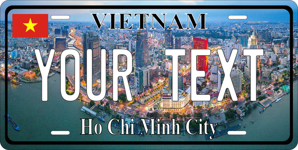 Ho Chi Min Vietnam City Asia License Plate personalized Novelty Fun Car Bike Motorcycle