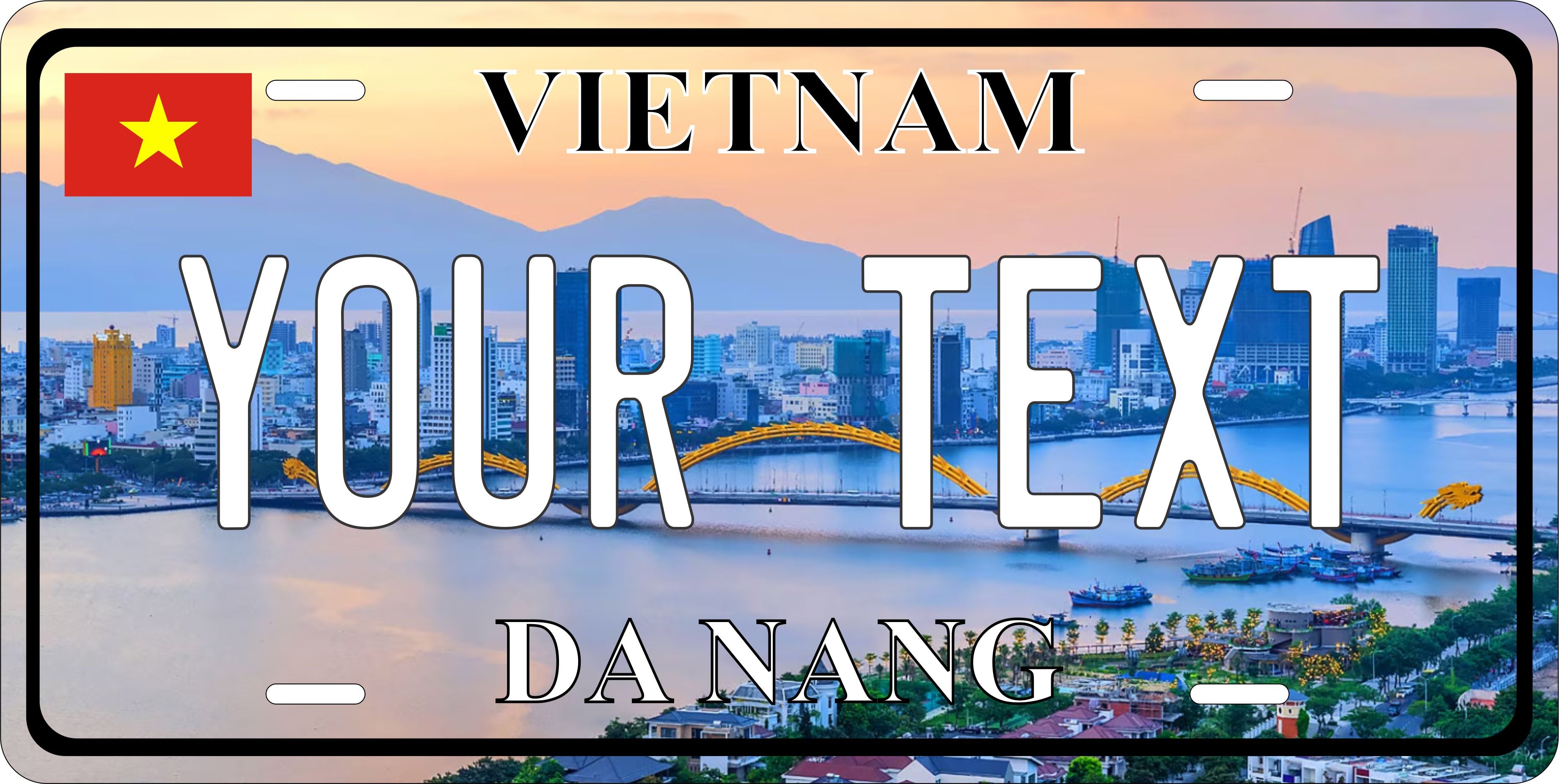 Da Nang Vietnam City Asia License Plate personalized Novelty Fun Car Bike Motorcycle