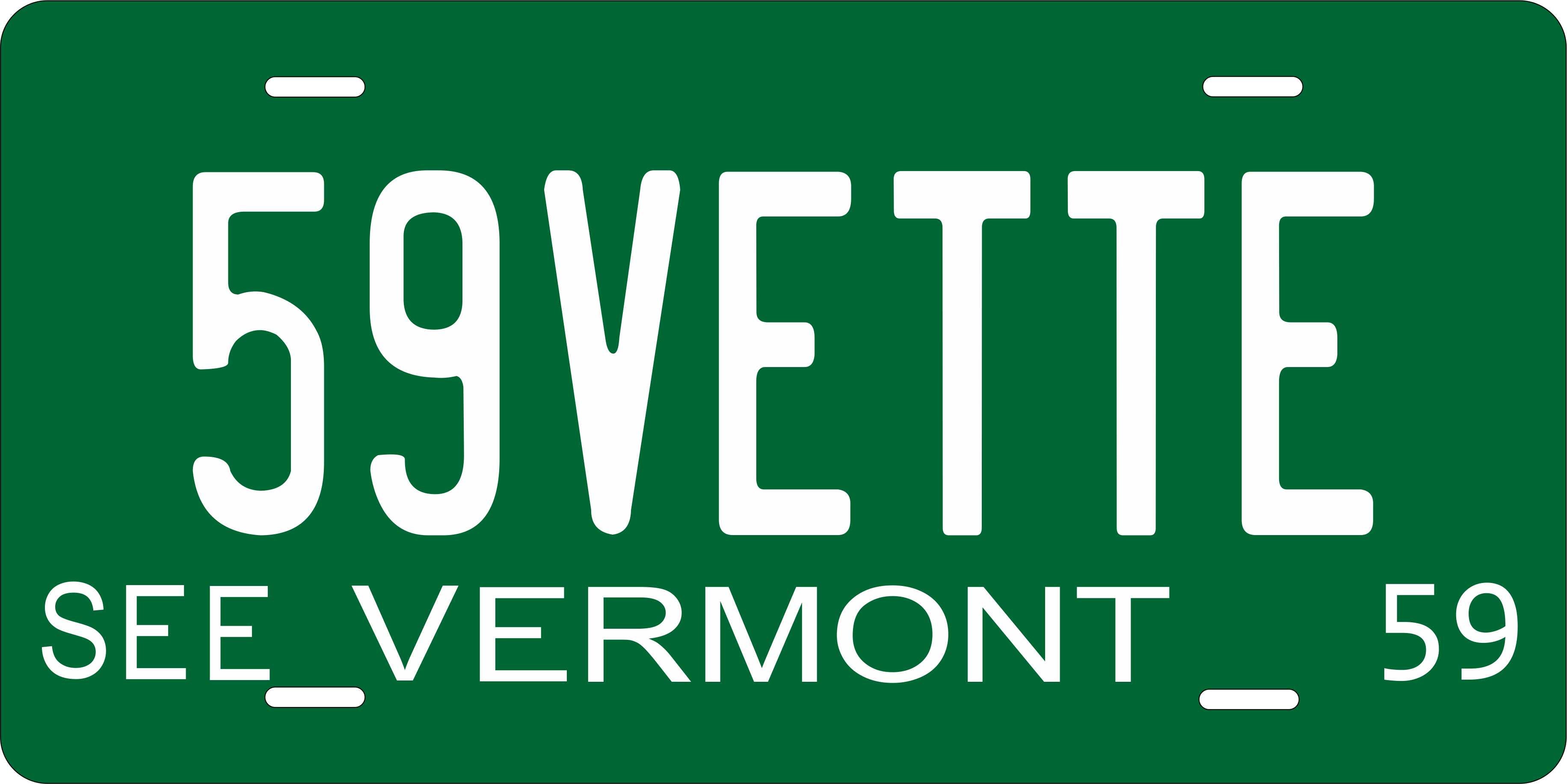 Vermont 1959 License Plate Yellow personalized Novelty Fun Car Bike Motorcycle