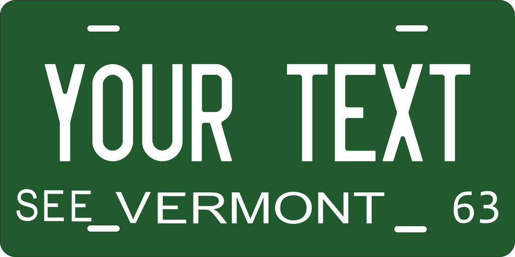 Vermont 1963 License Plate Yellow personalized Novelty Fun Car Bike Motorcycle