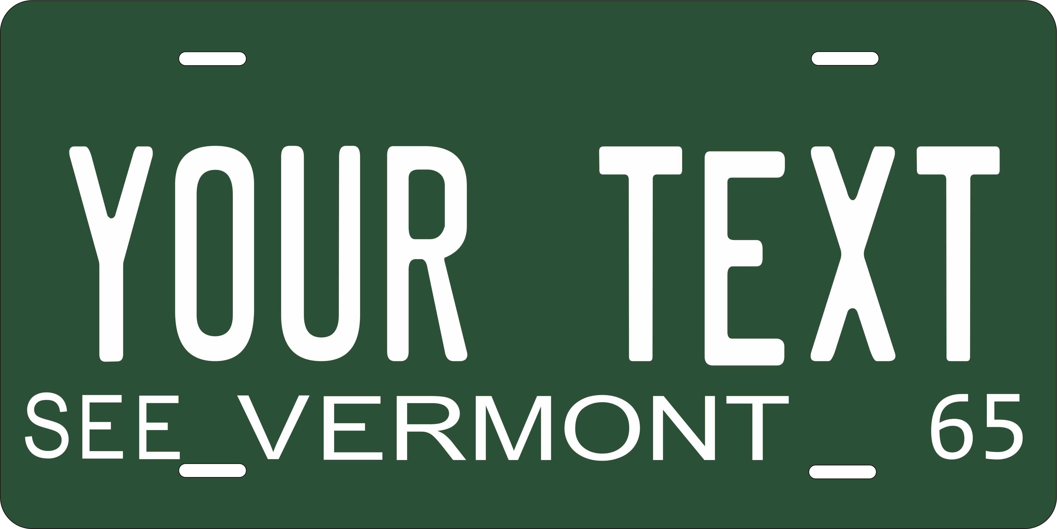 Vermont 1965 License Plate Yellow personalized Novelty Fun Car Bike Motorcycle