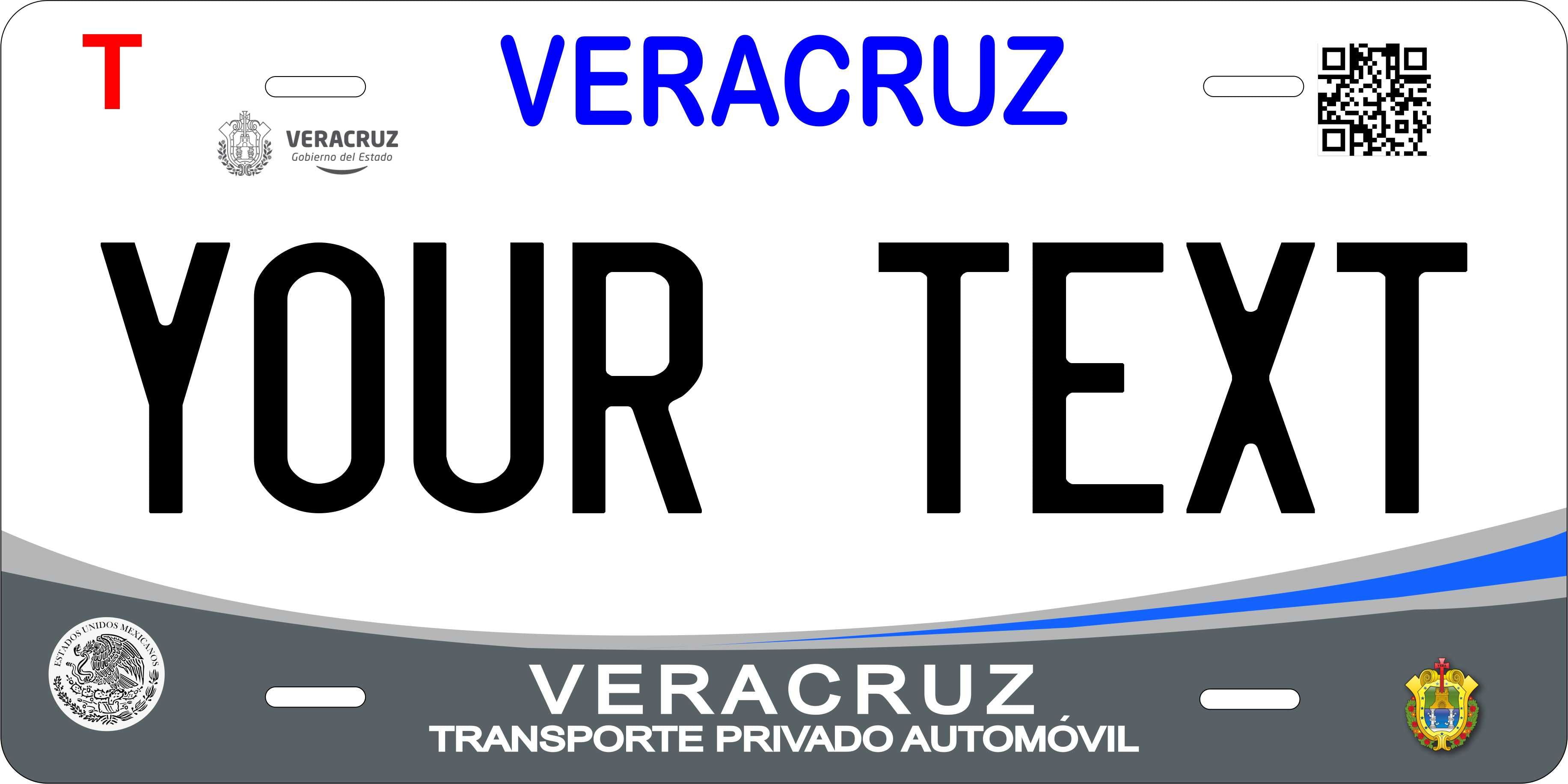 Veracruz 2017 Mexico CA License Plate Personalized Novelty Fun Car Bike Motorcycle