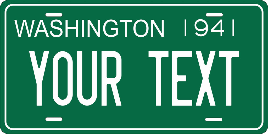 Washington State 1941 License Plate Personalized Novelty Fun Car Bike Motorcycle