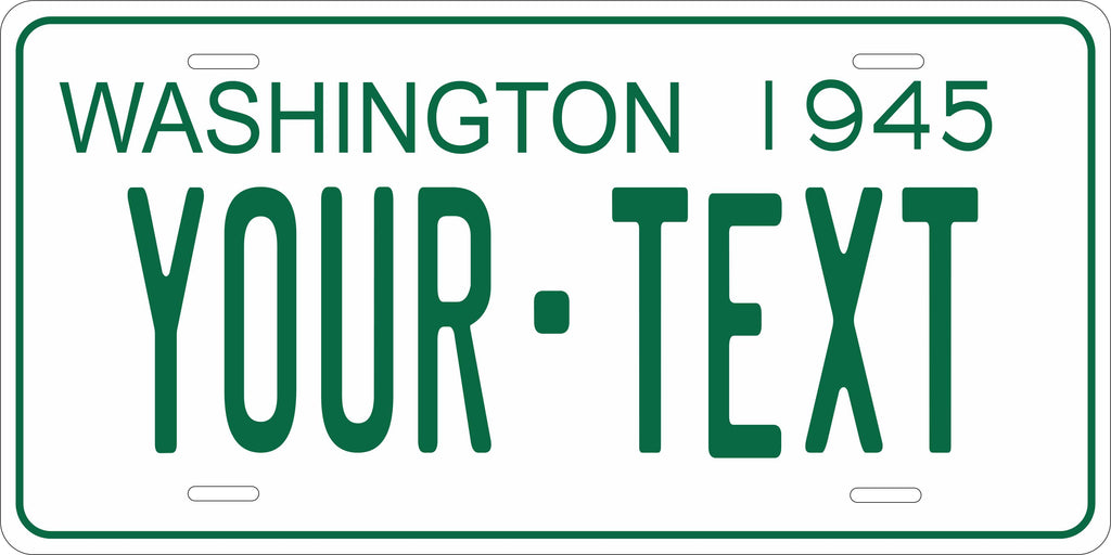 Washington State 1945 License Plate Personalized Novelty Fun Car Bike Motorcycle