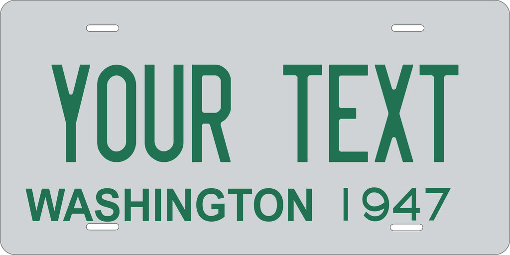 Washington State 1947 License Plate Personalized Novelty Fun Car Bike Motorcycle