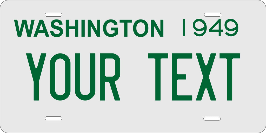 Washington State 1949 License Plate Personalized Novelty Fun Car Bike Motorcycle