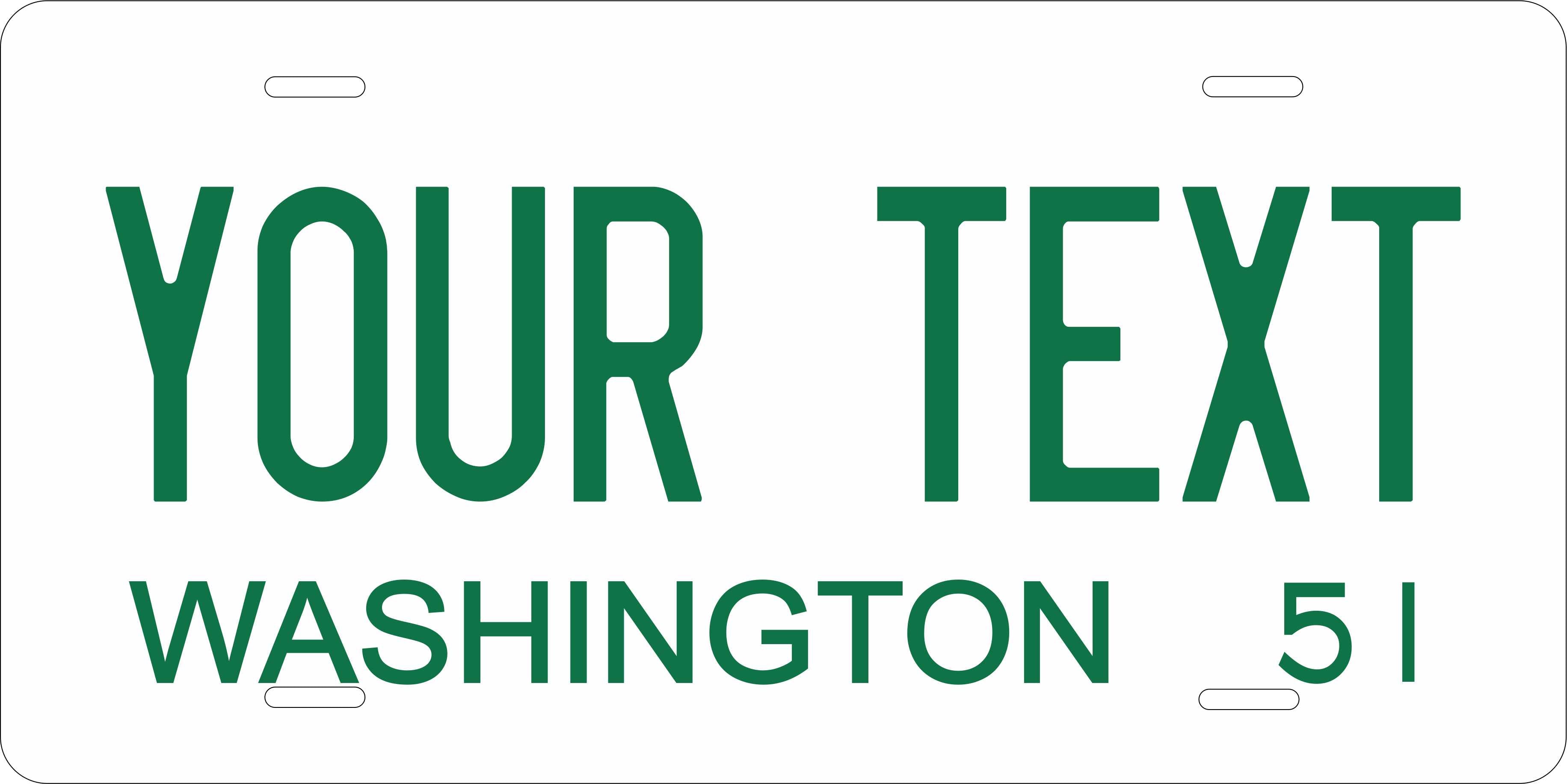 Washington State 1951 License Plate Personalized Novelty Fun Car Bike Motorcycle