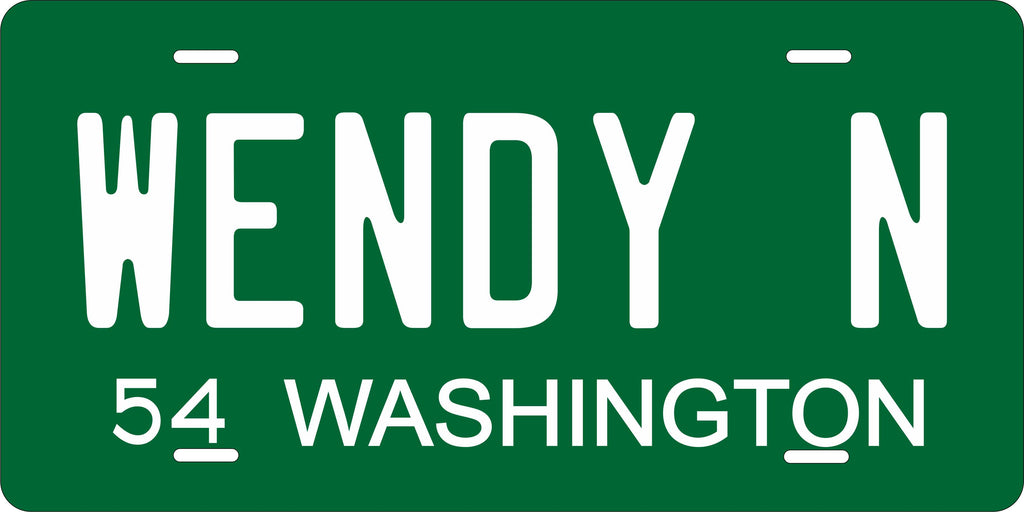 Washington State 1954 License Plate Personalized Novelty Fun Car Bike Motorcycle