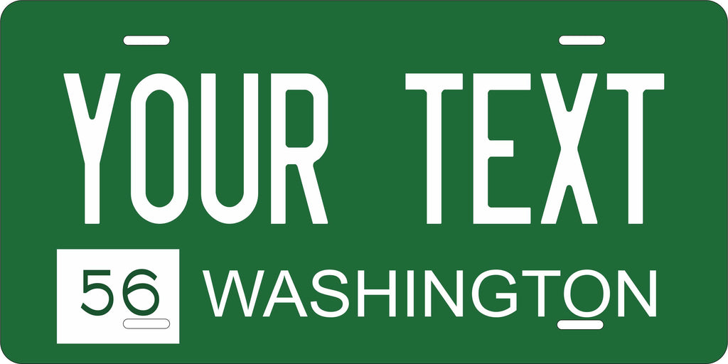 Washington State 1956 License Plate Personalized Novelty Fun Car Bike Motorcycle