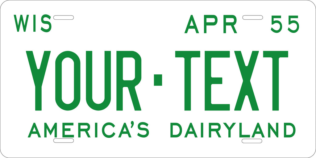 Wisconsin 1955 License Plate Personalized Novelty Fun Car Bike Motorcycle