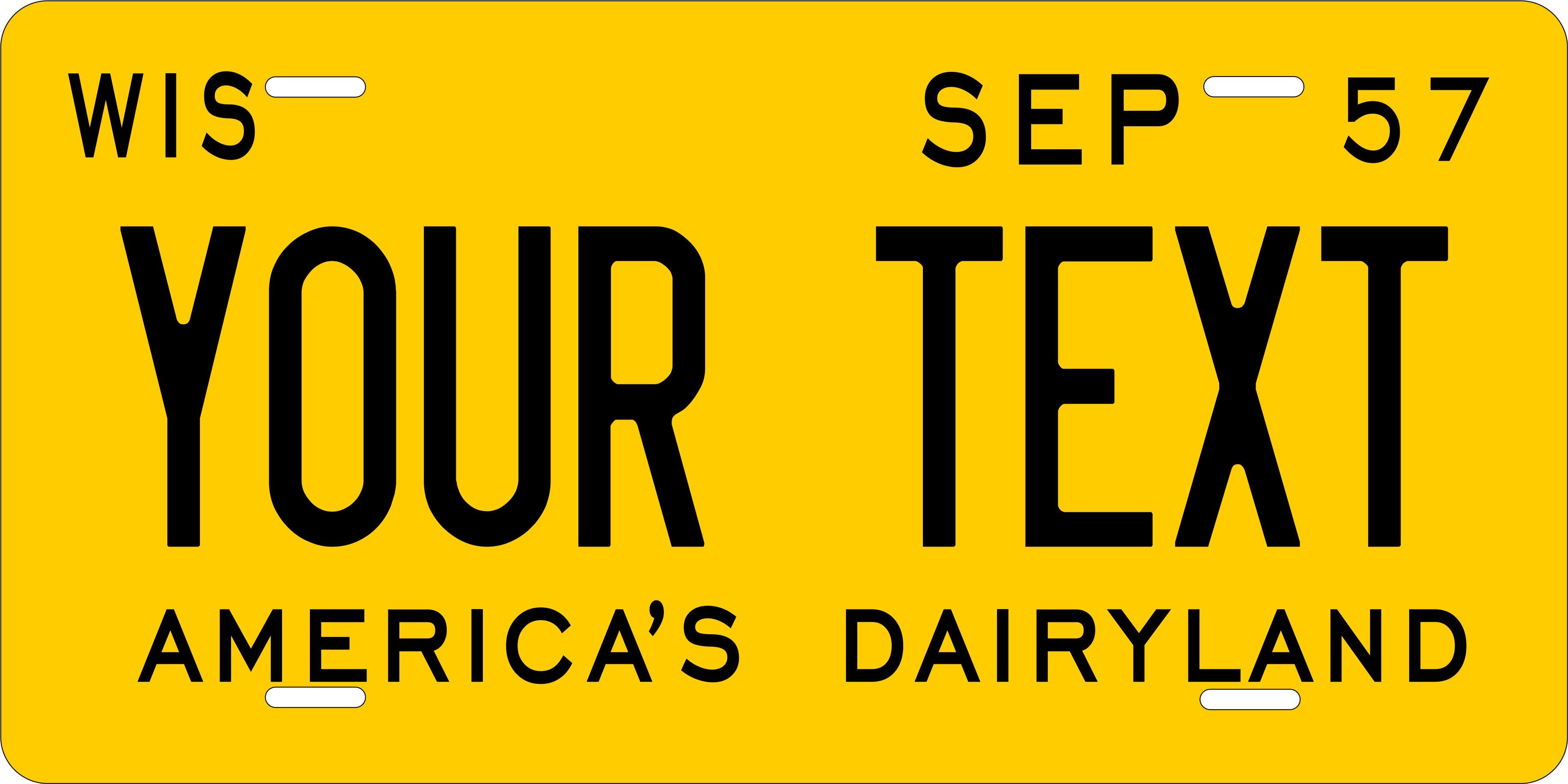 Wisconsin 1957 License Plate Personalized Novelty Fun Car Bike Motorcycle