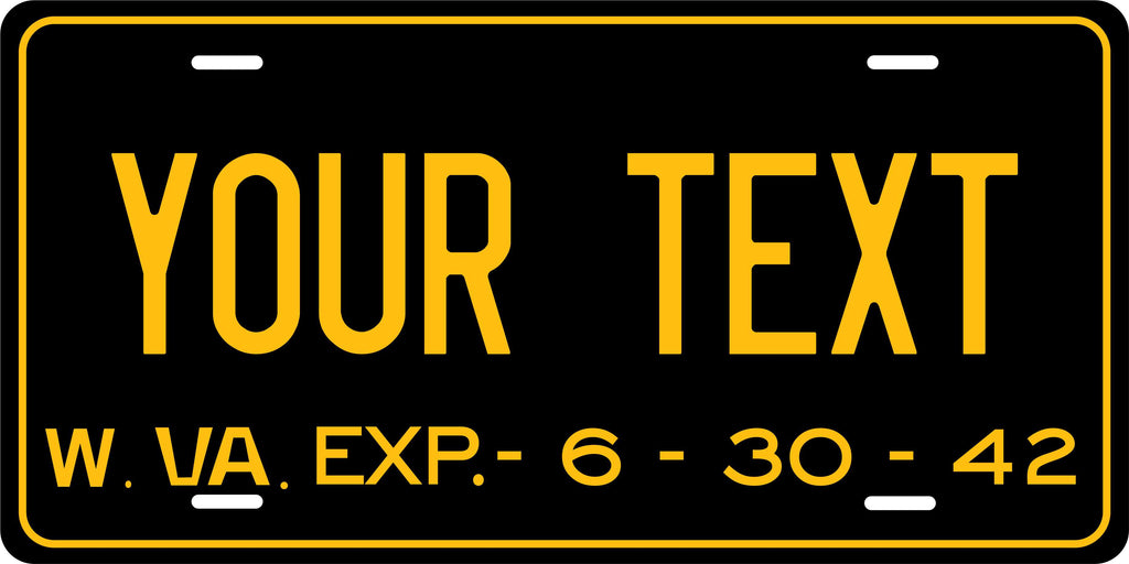 West Virginia 1942 License Plate Personalized Novelty Fun Car Bike Motorcycle