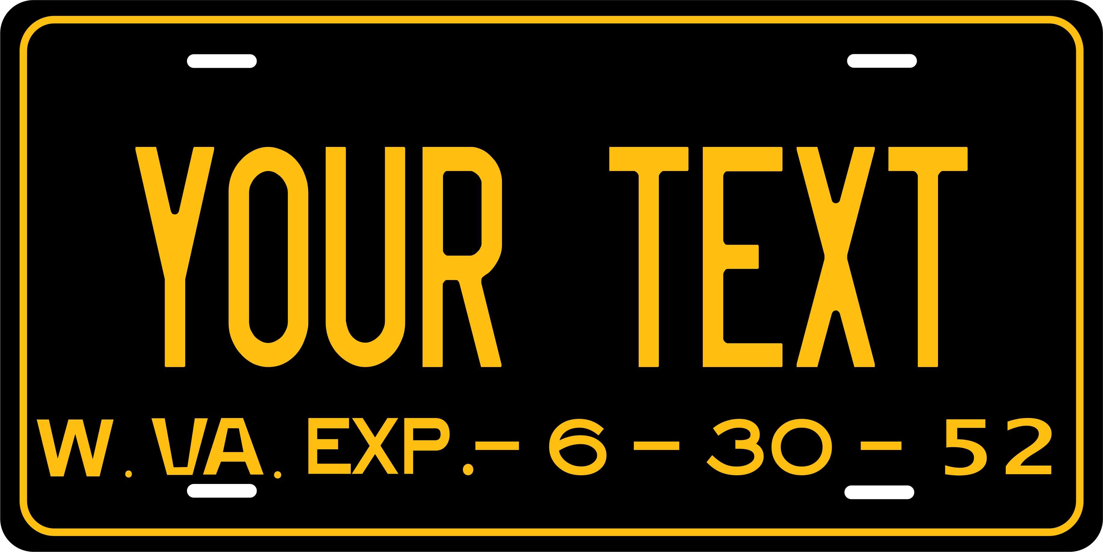 West Virginia 1952 License Plate Personalized Novelty Fun Car Bike Motorcycle