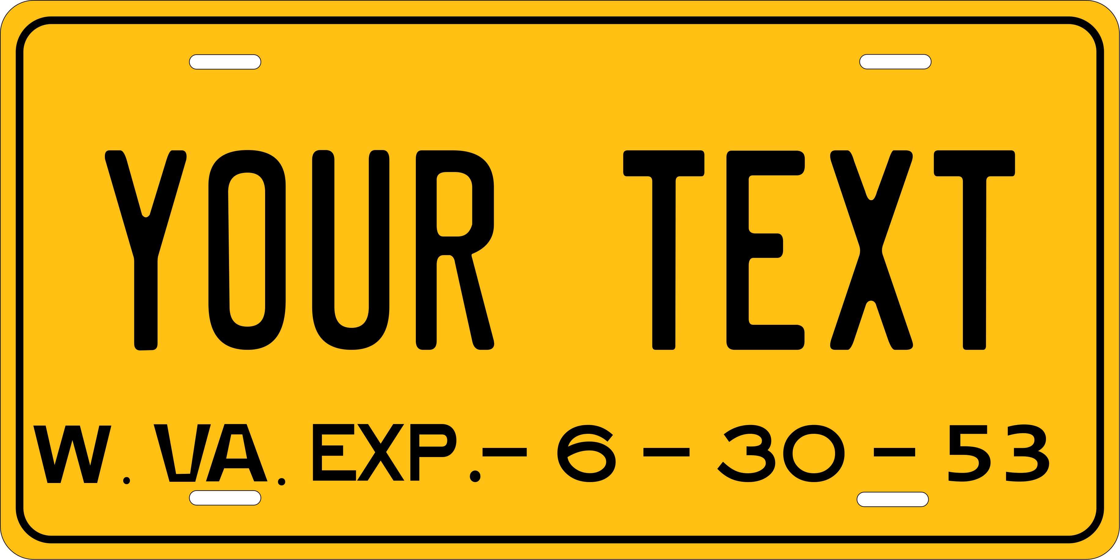 West Virginia 1953 License Plate Personalized Novelty Fun Car Bike Motorcycle