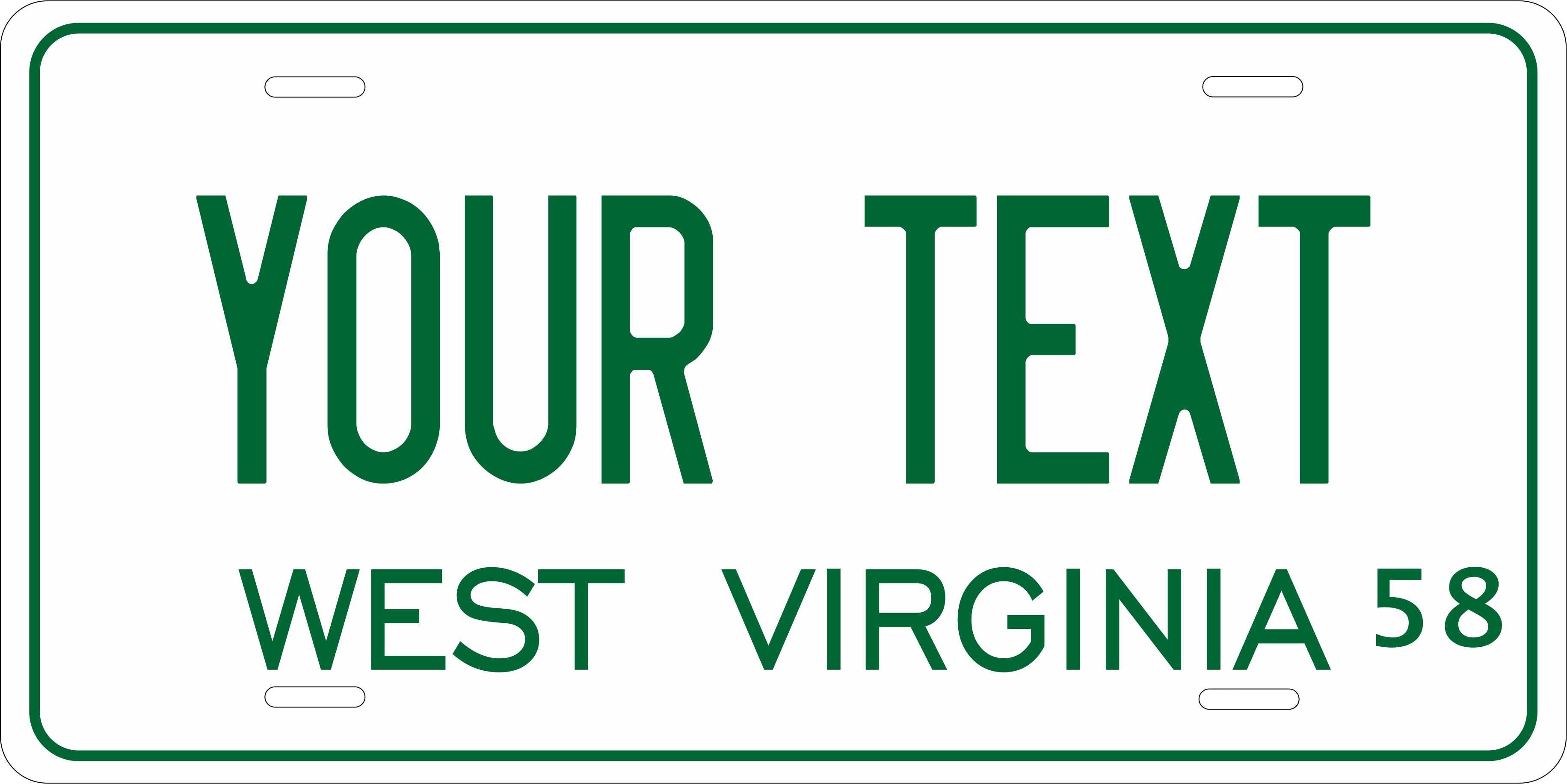 West Virginia 1958 License Plate Personalized Novelty Fun Car Bike Motorcycle