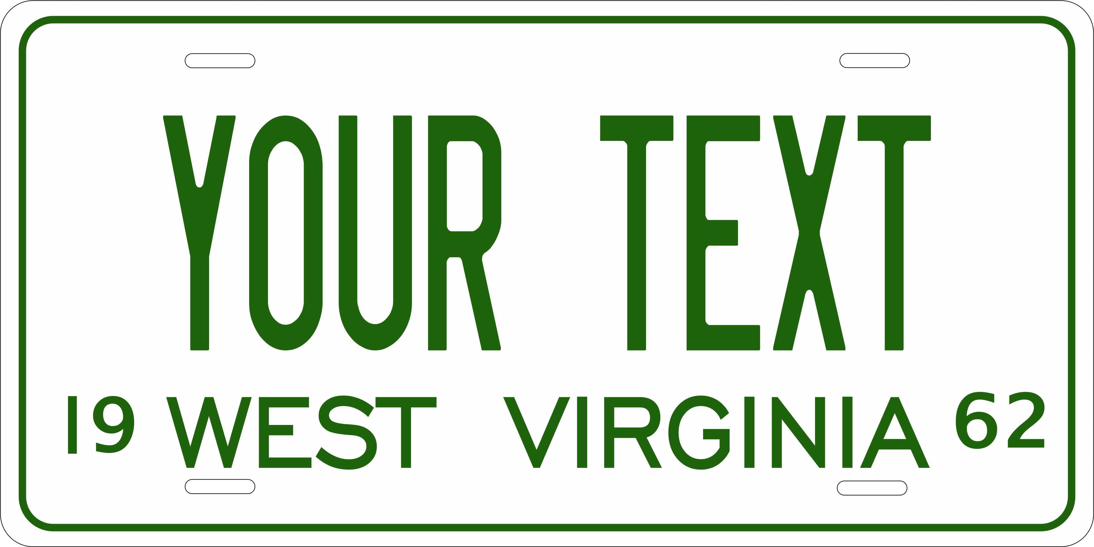 West Virginia 1962 License Plate Personalized Novelty Fun Car Bike Motorcycle