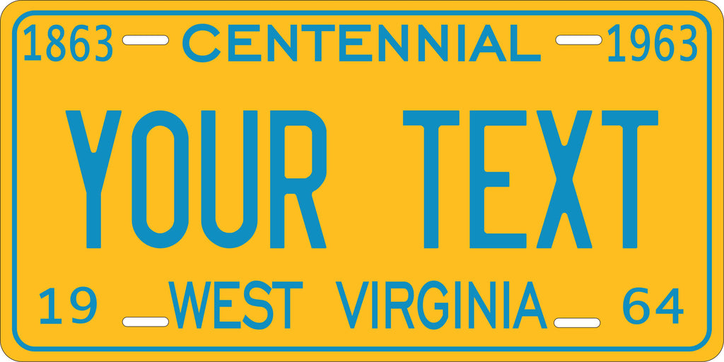 West Virginia 1964 License Plate Personalized Novelty Fun Car Bike Motorcycle