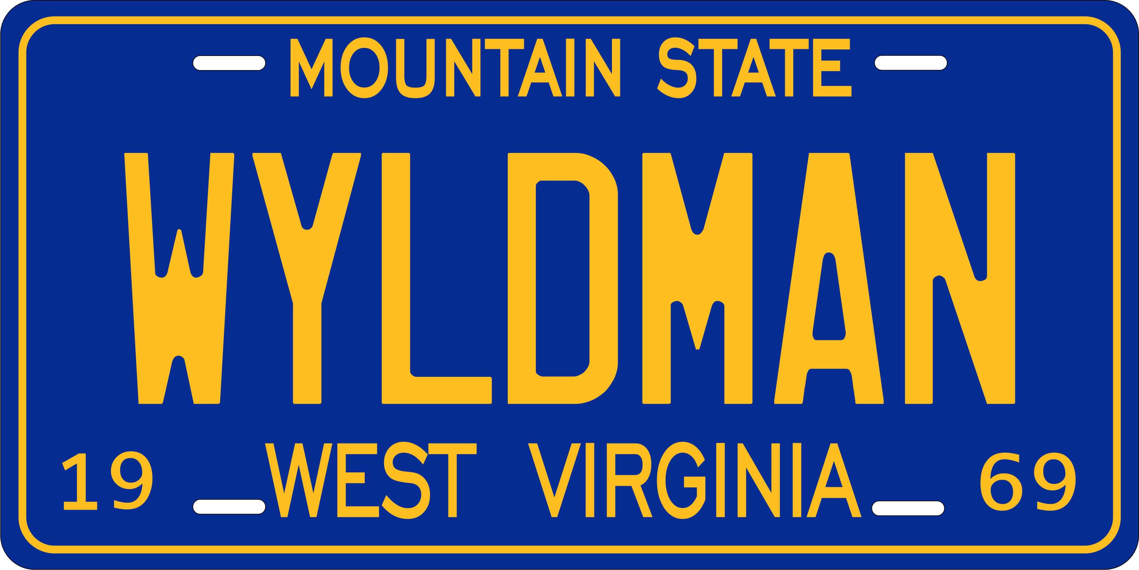 West Virginia 1969 License Plate Personalized Novelty Fun Car Bike Motorcycle