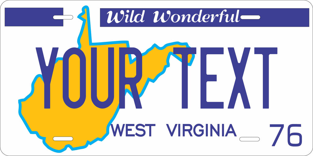 West Virginia 1976 License Plate Personalized Novelty Fun Car Bike Motorcycle