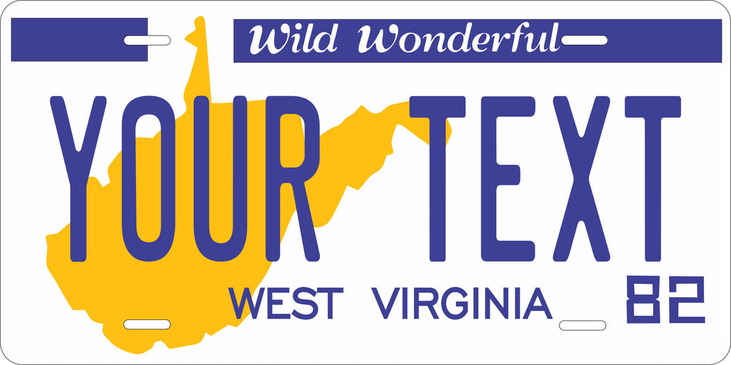 West Virginia 1982 License Plate Personalized Novelty Fun Car Bike Motorcycle