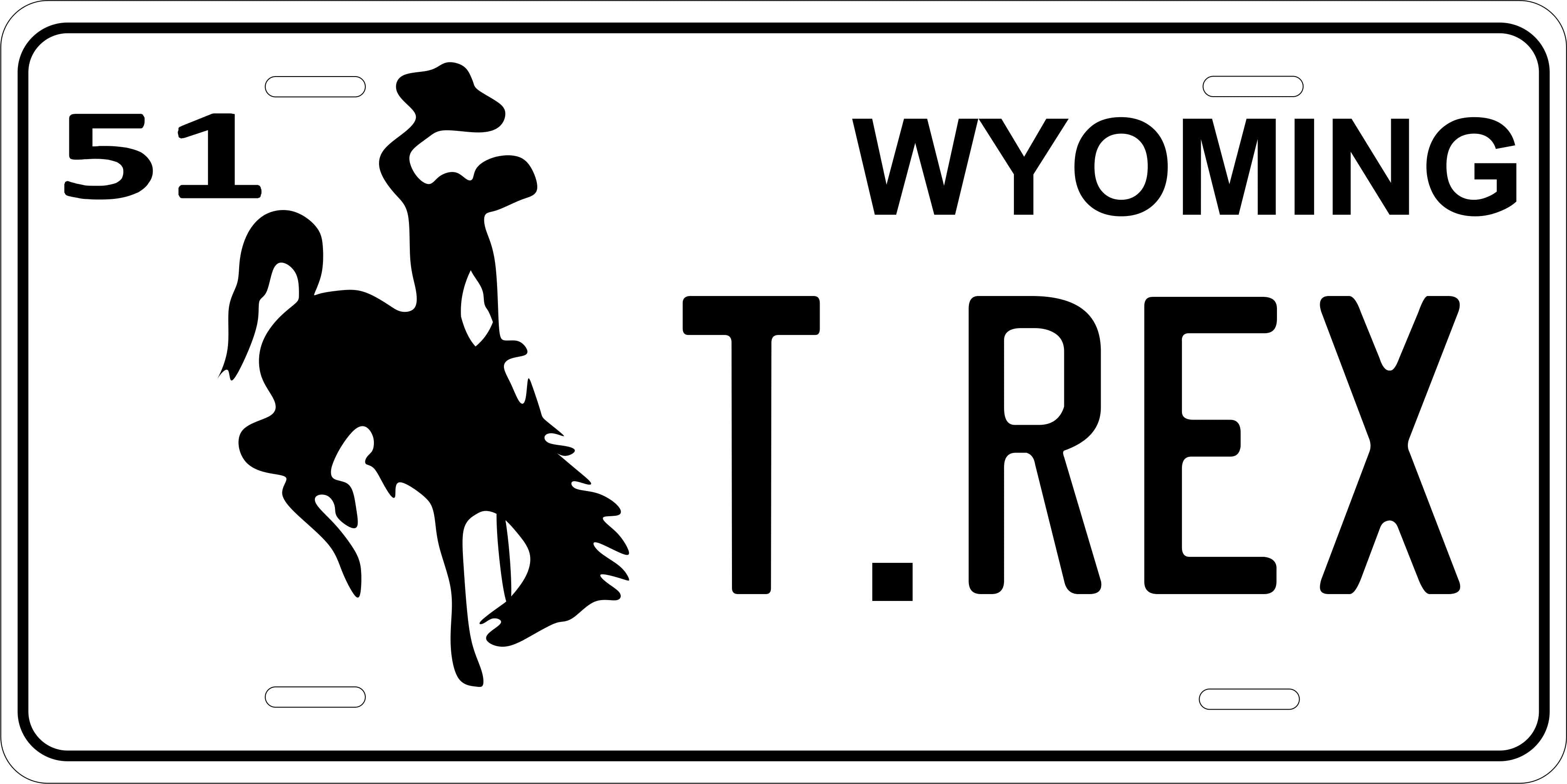 Wyoming 1951 License Plate Yellow personalized Novelty Fun Car Bike Motorcycle