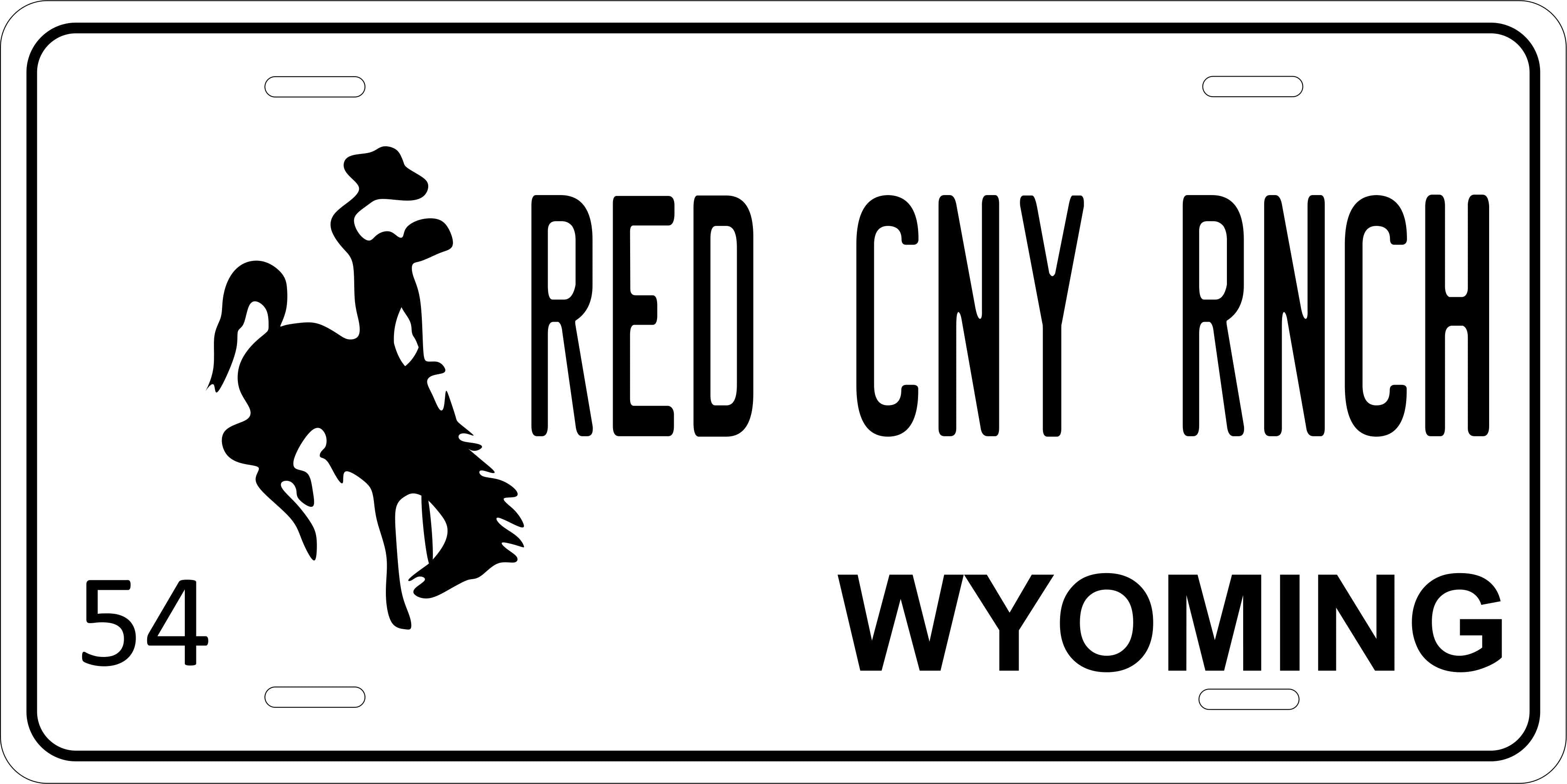 Wyoming 1954 License Plate Yellow personalized Novelty Fun Car Bike Motorcycle