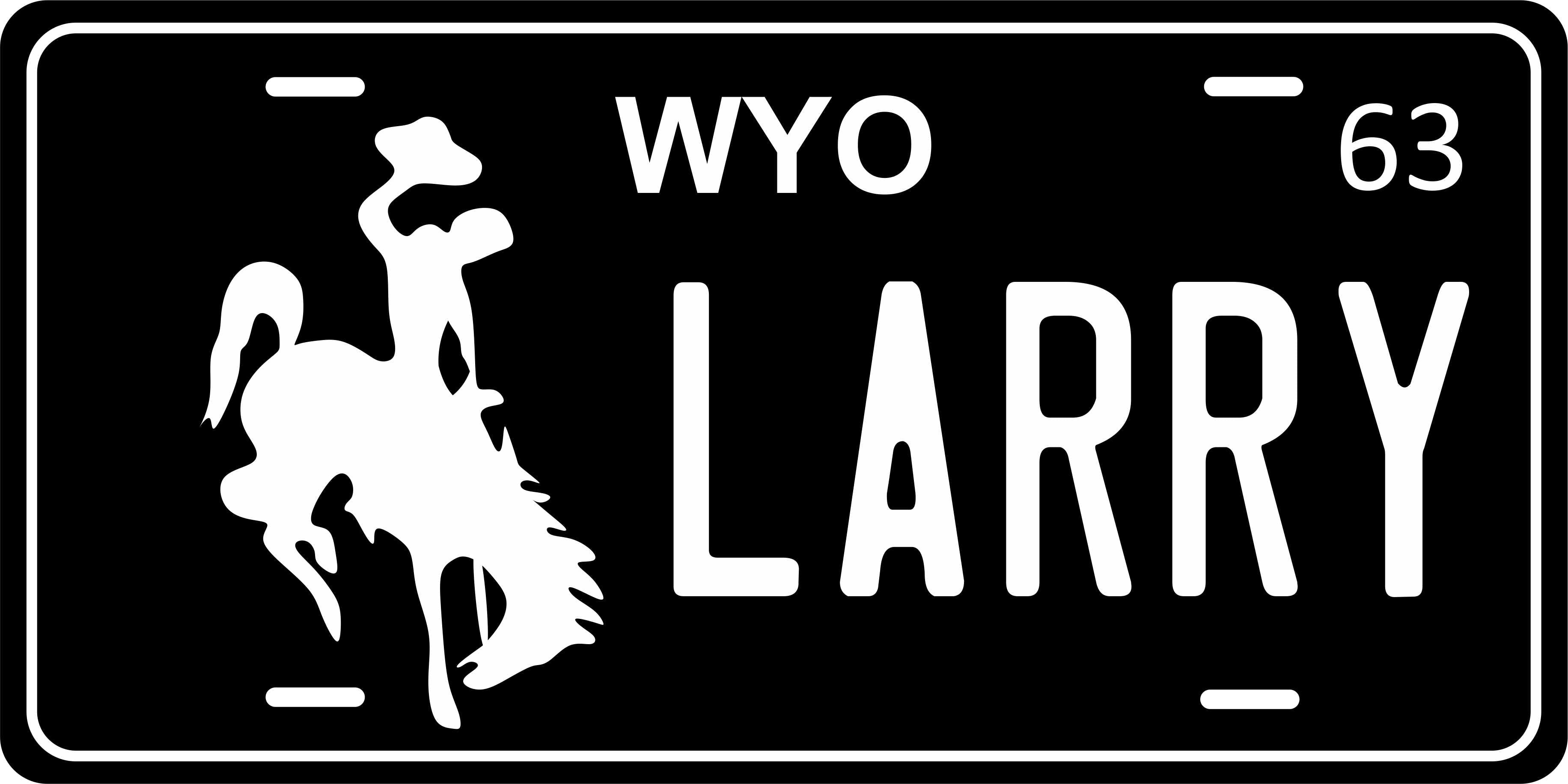 Wyoming 1963 License Plate Yellow personalized Novelty Fun Car Bike Motorcycle