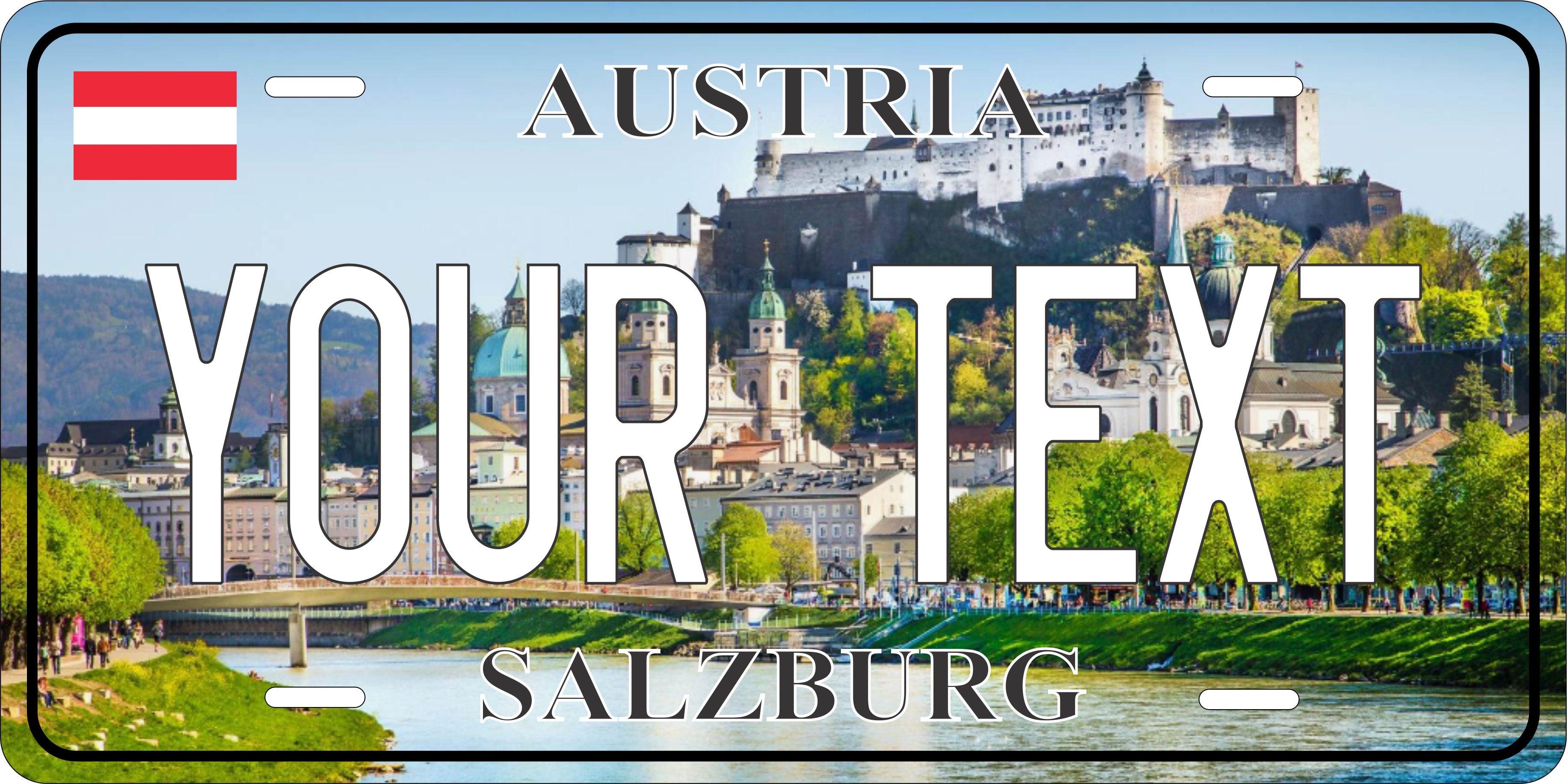 Salzburg Austria City License Plate personalized Novelty Fun Car Bike Motorcycle