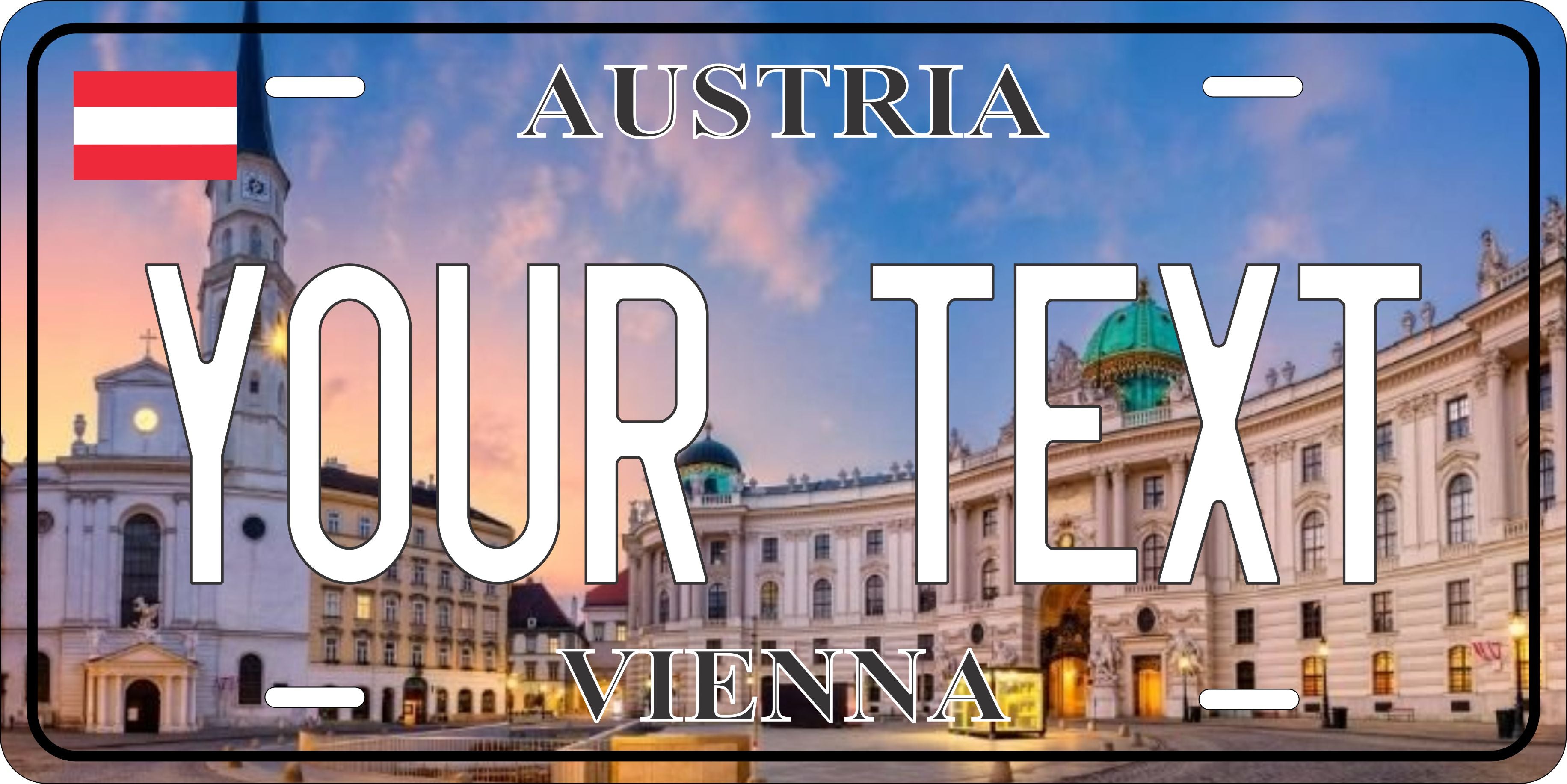 Vienna Austria City License Plate personalized Novelty Fun Car Bike Motorcycle