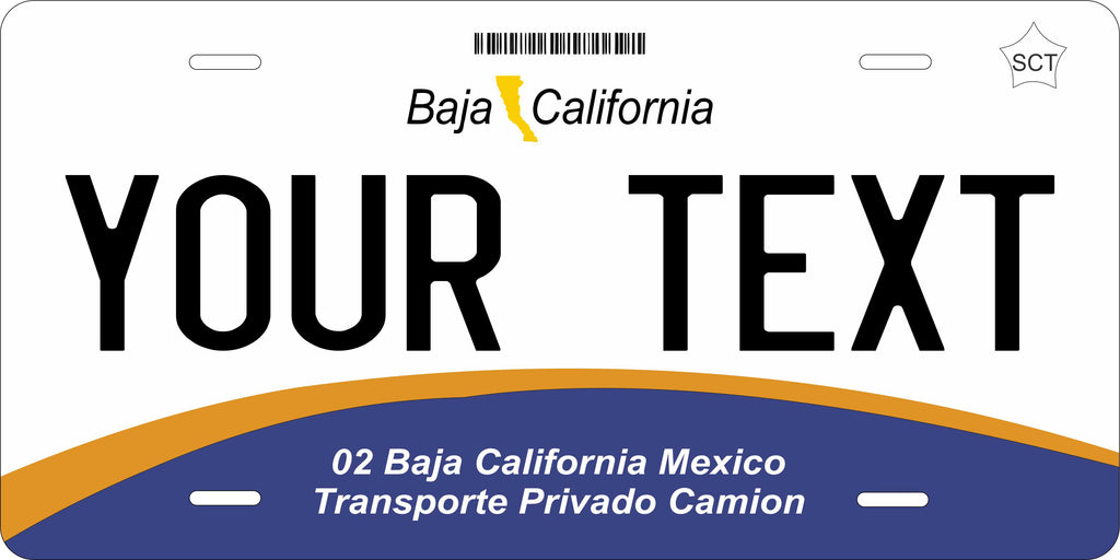 Baja California 2014 Mexico CA License Plate Personalized Novelty Fun Car Bike Motorcycle
