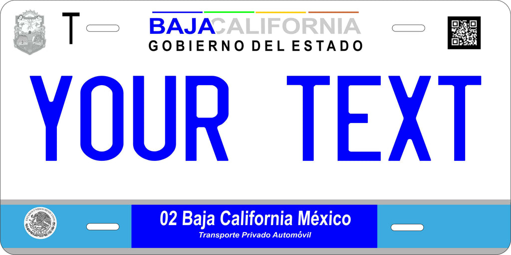 Baja California 2017 Mexico CA License Plate Personalized Novelty Fun Car Bike Motorcycle