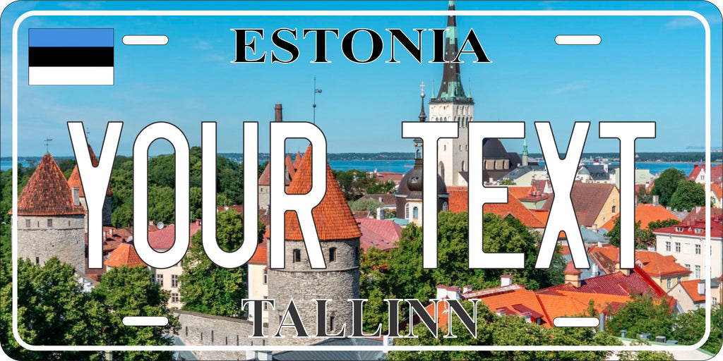 Tallinn Estonia City License Plate personalized Novelty Fun Car Bike Motorcycle
