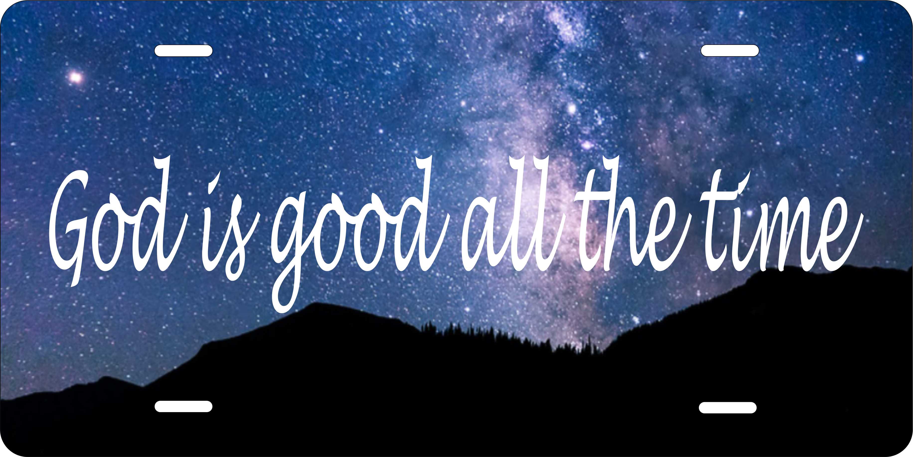 God is good all the time Christian License Plate personalized Novelty Fun Car Bike Motorcycle