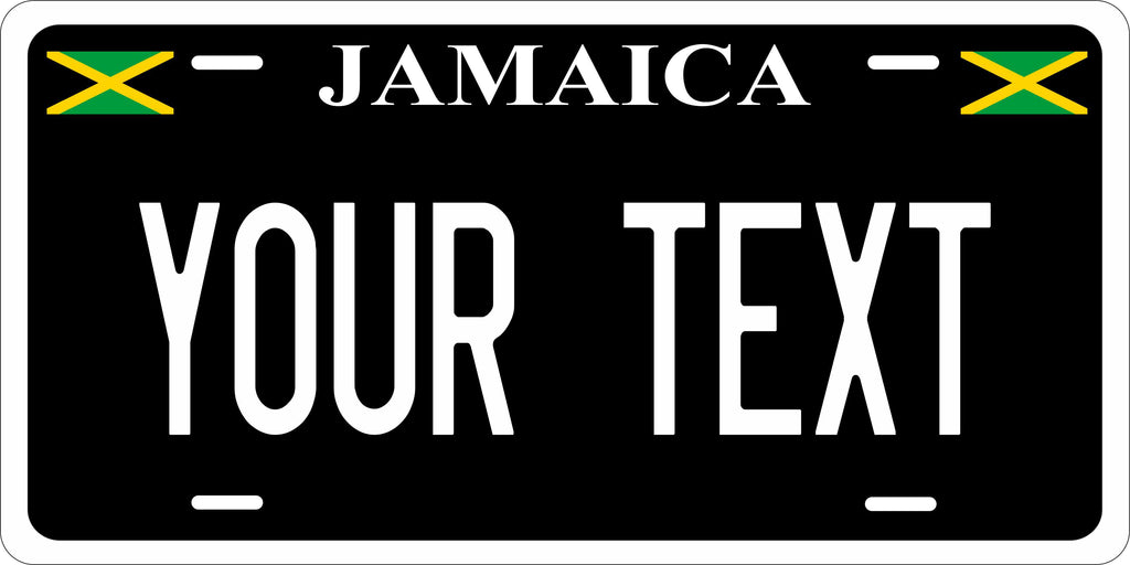 Jamaica Black CARI License Plate Custom Novelty Car Bike Motorcycle