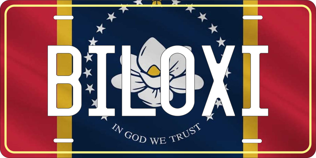 Mississippi Flag License Plate Personalized Novelty Fun Car Bike Motorcycle