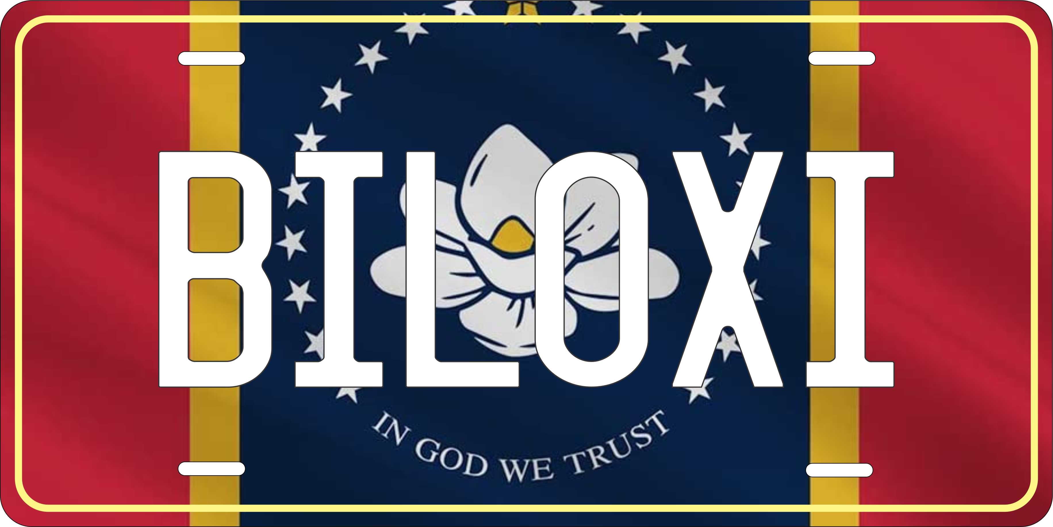 Mississippi Flag License Plate Personalized Novelty Fun Car Bike Motorcycle